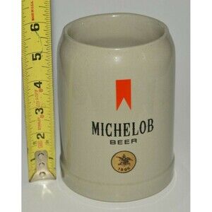 Vintage MICHELOB Beer High End MINTY Large Ceramic Beer Mug Stein RARE .5L GERZ